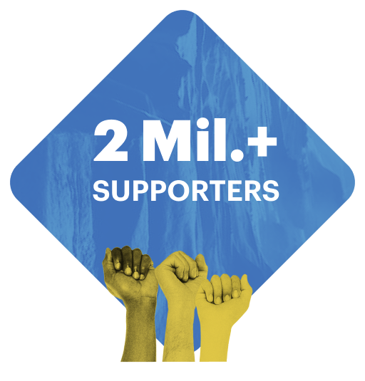 more than 2 million supporters