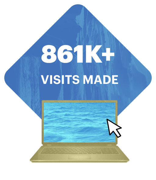 More than 861,000 visits made to our website, foodandwaterwatch.org