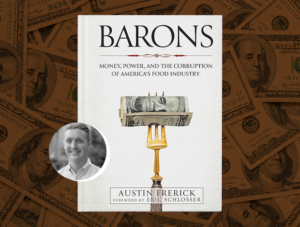 A cover of Barons shows a fork stabbing through a roll of dollars.